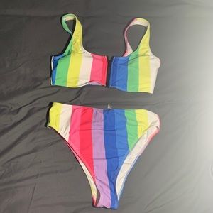 Multi color bikini